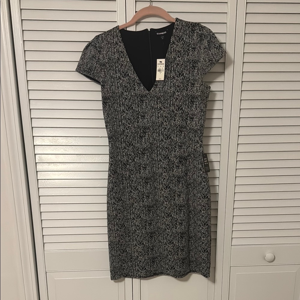 Express NWT Black and Gray Women's Dress